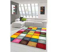 Teppich-Traum Tapis Moderne Tapis Salon Plaid Design Multicolore Größe 160x230 cm