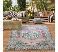 Teppich-Traum Tapis Oriental de Salon d'extérieur Vintage en Rose Größe 200 x 290 cm