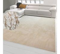 Teppich-Traum Tapis Shaggy Salon de Tapis Moquette Flokati en Beige, 240 x 340 cm