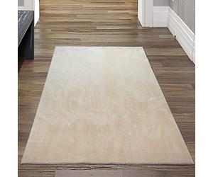 Teppich-Traum Tapis Shaggy Salon de Tapis Moquette Flokati en Beige, 80 x 150 cm
