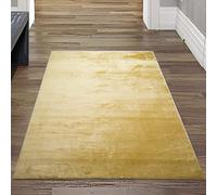 Teppich-Traum Tapis Shaggy Salon de Tapis Moquette Flokati en Or, 60x110 cm