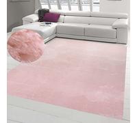 Teppich-Traum Tapis Shaggy Salon de Tapis Moquette Flokati en Rose, 120 x 170 cm