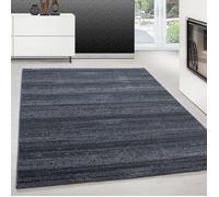 Teppium Tapis de salon moderne à poils courts, 140 x 200 cm, gris, moelleux, lavable, uni, facile d'entretien, doux, idéal pour la chambre à coucher, la salle à manger et comme tapis de cuisine