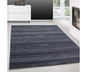 Teppium Tapis de salon moderne à poils courts, 140 x 200 cm, gris, moelleux, lavable, uni, facile d'entretien, doux, idéal pour la chambre à coucher, la salle à manger et comme tapis de cuisine