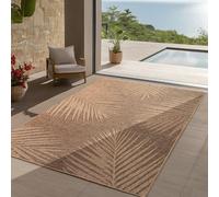 Teppium Tapis d'Extérieur Résistant aux Intempéries 300x400 (280 x 370 cm) Beige - Résistant aux UV, Imperméable, Naturel en Jute et Robuste - Idéal pour Balcon, Terrasse, Cuisine, Jardin, et Salon