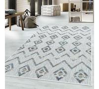 Teppium Tapis extérieur déco pour Salon, Salle de Bains, Cuisine, terrasse, Jardin, Balcon, Pique-Nique, Camping avec Motif géométrique Boho Taille: 140 x 200 cm, Couleur: Multicolore-2