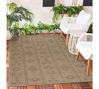 Teppium Tapis extérieur Style Vintage résistant aux intempéries Aspect sisal pour Balcon, terrasse, Cuisine, Jardin, Salon, Couloir, Facile d'entretien Taille: 80 x 250 cm, Couleur: Nature-1