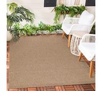 Teppium Tapis extérieur Style Vintage résistant aux intempéries Aspect sisal pour Balcon, terrasse, Cuisine, Jardin, Salon, Couloir, Facile d'entretien Taille: 280 x 370 cm, Couleur: Beige-3
