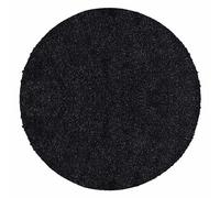 Teppium Tapis Salon Moderne Adulte Anthracite 80 cm Rond - Shaggy Poil Long Moelleux et Doux - Conçu pour Salle de Séjour et Cuisine