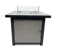 Tepro Cheminée à gaz Medfield Gris/Anthracite (76,5 x 65,5 cm)