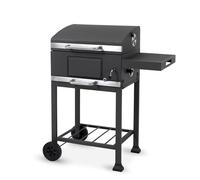 tepro Gril à charbon Toronto Basic, surface de cuisson : environ 52 x 36 cm, Anthracite/Acier Inoxydable