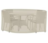 tepro Housse de protection universelle pour salon rond grand, beige (320 x 320 x 95 cm)