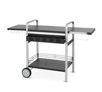 Tepro Table de barbecue Universelle, Convient pour barbecue de Table, Mobile, Surfaces latérales rabattables, décapsuleur, Porte-Rouleau de Cuisine, Crochet à Couverts, Dimensions : Environ 150,5 x