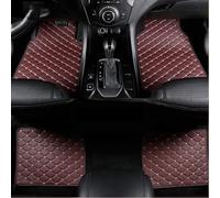 Teptal Cuir Tapis de Voiture pour Alfa Romeo Mito 2009-2023, Tous Temps Imperméable Antidérapant Tapis de Sol de Voiture Revêtements,E/Wine-Red