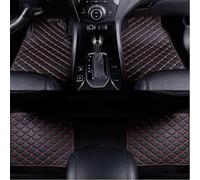 Teptal Cuir Tapis de Voiture pour Porsche 911（996） 1998-2004, Tous Temps Imperméable Antidérapant Tapis de Sol de Voiture Revêtements,B/Black-Red