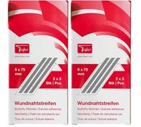 Teqler Bandes de suture 6 x 75 mm (Lot de 2)