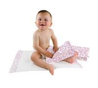 Teqler Matelas à langer de voyage pour bébé : lot de 50 tapis à langer super absorbants avec différents motifs pour une hygiène pendant les déplacements, princesses, 50