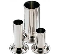 Teqler T-134812 Cylindre de stockage, acier inoxydable, grand