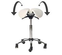 Teqler Tabouret à selle blanc