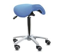 Teqler Tabouret pivotant avec Selle inclinable Bleu
