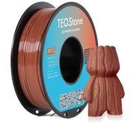 TEQStone Filament PETG 1,75 mm Marron 1KG, Diamètre Constant +/-0,02mm Filament pour Imprimante 3D Emballage sous Vide