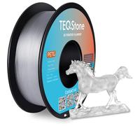 TEQStone Filament PETG 1,75 mm Transparent 1KG, Diamètre Constant +/-0,02mm Filament pour Imprimante 3D Emballage sous Vide