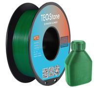 TEQStone Filament PETG 1,75 mm Vert 1KG, Diamètre Constant +/-0,02mm Filament pour Imprimante 3D Emballage sous Vide