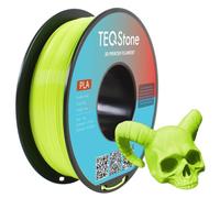 TEQStone Filament PLA Basic 1,75mm Vert Pomme 1KG Tolérance Dimensionnelle +/-0,02mm Enroulement Propre Filament d'Imprimante 3D