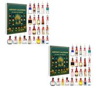 Tequila Calendrier de l'Avent 24 jours de variétés de spiritueux artisanaux, édition limitée pour la collection de Noël, chaque porte ouvre un nouveau compte à rebours surprise de Noël (A-2set)