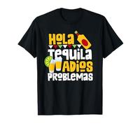 Tequila Cinco de Mayo Hola Tequila Adios Problemas T-Shirt