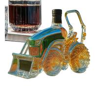 Tequila Decanter - Crystal Liquor Carafe, Elegant Spirits Vessel | Acadeur en verre fabriqué à la main avec bouchon étanche à l'air et design artistique, conteneur de service haut de gamme