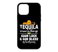 Tequila is Now in Charge Good Luck and God Bless America USA Coque pour iPhone 12 Mini