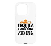 Tequila is Now in Charge Good Luck and God Bless Margarita Coque pour iPhone 15 Pro