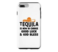 Tequila is Now in Charge Good Luck and God Bless Margarita Coque pour iPhone 7 Plus/8 Plus