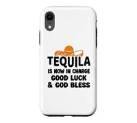 Tequila is Now in Charge Good Luck and God Bless Margarita Coque pour iPhone XR