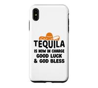 Tequila is Now in Charge Good Luck and God Bless Margarita Coque pour iPhone XS Max