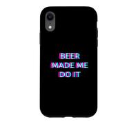 Tequila Made Me Do It Funny Drinking Alcohol Party Lover Coque pour iPhone XR