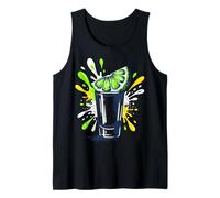 Tequila Shot Lime Splash Party Drink Débardeur