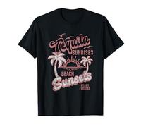 Tequila Sunrises Beach Sunsets Miami Florida T-Shirt