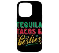 Tequila Tacos and Best Friends Mexican Besties Cinco De Mayo Coque pour iPhone 14 Pro