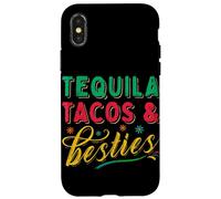 Tequila Tacos and Best Friends Mexican Besties Cinco De Mayo Coque pour iPhone X/XS