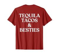 Tequila Tacos and Besties Shirt Y2K Funny Cinco De Mayo Back T-Shirt