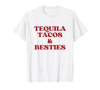 Tequila Tacos and Besties Shirt Y2K Funny Cinco De Mayo T-Shirt