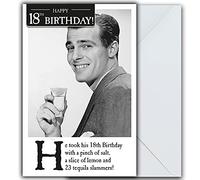 Tequilla Carte de vœux pour 18e anniversaire 159 x 235 mm