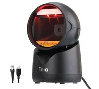 Tera Scanner de Codes-Barres Professionnel 2D QR omnidirectionnel réglable - Plateforme Mains Libres USB - Lecteur de Codes-Barres Automatique pour Le marché de Vente au détail - 9100