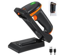 Tera D5100-CR Support Mural 1D 2D QR sans Fil 2,4 GHz Filaire USB 2.0 Filaire Scanner Manuel Lecteur de Code Barre Mural avec Support Pliable réglable