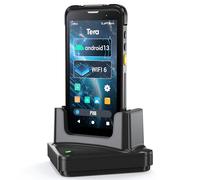 Tera Lecteur de codes-barres Android 13 PDA : 5,5" Ordinateur portable 4 Go + 64 Go avec station de charge 1D 2D QR Scanner Zebra SE4710 NFC WiFi GPS Bluetooth Inventaire Logistique Entrepôt