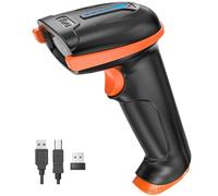 Tera Lecteur de codes-barres D5100 sans fil et filaire, 1D/2D QR, indicateur batterie, Plug and Play