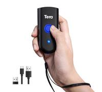 Tera Mini Scanner de Codes-Barres Portable 3 en 1 Bluetooth & câble USB & 2,4G sans Fil pour Lecteur de Codes-Barres 1D Fonctionnel, 5200C