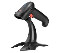 Tera Pro Lecteur de Code à Barres Bluetooth sans Fil 2.4GHz 1D/2D Douchette de Code Barres avec USB2.0 Scan Automatique Rapide et Précis, Support Mains Libres, HW0002 Noir
